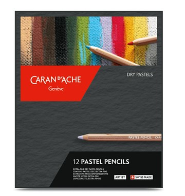 瑞士 CARAN D'ACHE 卡達 MUSEUM 博物館級粉彩色鉛筆 (12色)【APP滿額下單10%點數(單一帳號最高5000點)】1/31止