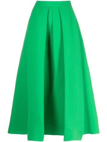Sachin & Babi - Leighton pleated A-line skirt - women - Polyester - 6 - Green