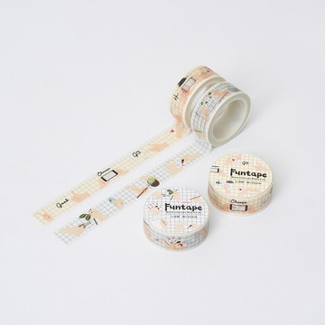 【Jeantopia】15W 手勢紙膠帶 愉快聚會/悠閒日常 | Funtape