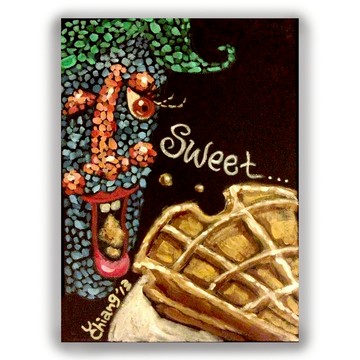 手繪插畫萬用卡/明信片/卡片/插畫卡--下午茶B