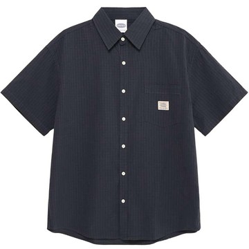 【PARAGRAPH】26SS NO.101 GARMENT SHIRT 泡泡紗 短袖襯衫 (深藍色)