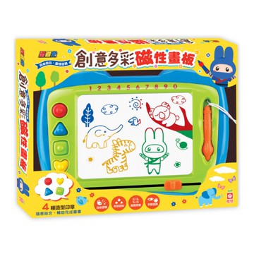 忍者兔創意多彩磁性畫板(彩色畫板)