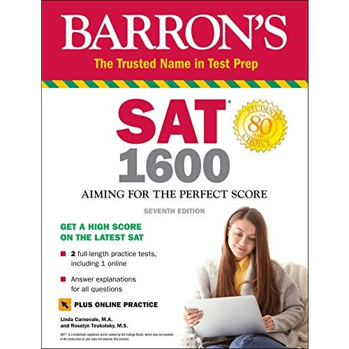 SAT 1600 with Online Test: Aiming for the Perfect Score (Barron's Test Prep)