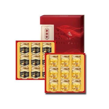 1+1限定組【華齊堂】頂級金絲燕窩禮盒+楓糖金絲燕窩禮盒(1+1)
