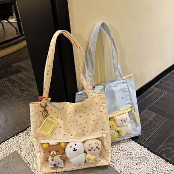 免運🔮2025新款二次元日係痛包通懃可愛單肩娃包日常大容量託特波點包包側背包 斜背包 包包 背包 郵差包 肩背包 通懃包