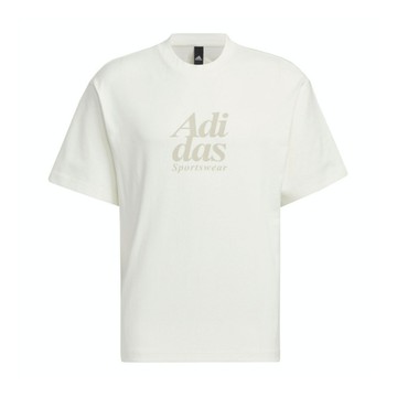 Adidas ST FL GFX Tee IT3927 男 短袖 上衣 T恤 運動 休閒 寬鬆 棉質 舒適 米白