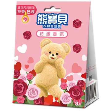 【SNUGGLE 熊寶貝】香氛袋-花漾香氛 3入
