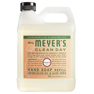 Mrs.MEYER'S 梅耶夫人 洗手液替換裝 天竺葵香  1個  975ml