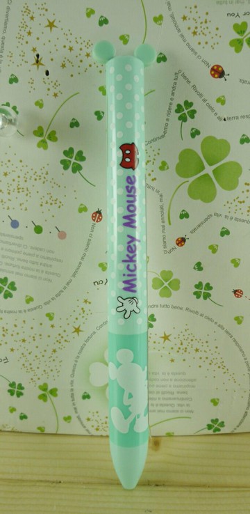 【震撼精品百貨】Micky Mouse 米奇/米妮  雙色筆-綠 震撼日式精品百貨