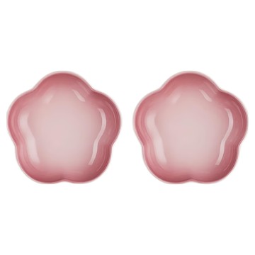 LE CREUSET 瓷器花型盤  櫻花粉  20cm  2個