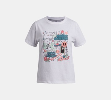 [UA]女童 DOODLE ILLUS 短T-Shirt-人氣新品