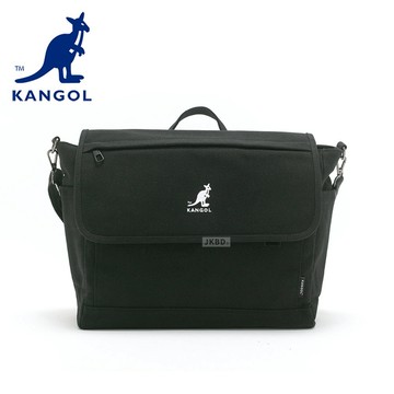KANGOL 英國 袋鼠 側背大容量郵差包 【65558707】 包包 斜背包