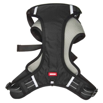 背心式防衝撞寵物反光背帶 XL  黑色  1個