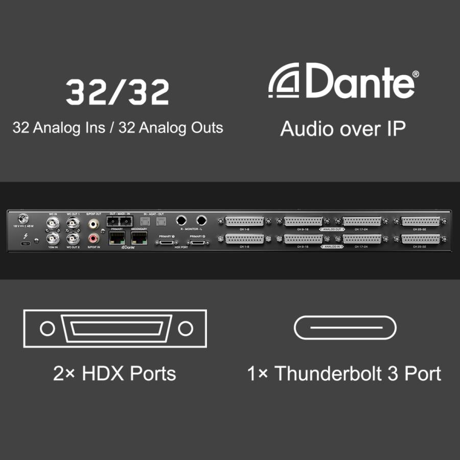 即納！ Galaxy 32 Synergy Core DANTE HDX Thunderbolt Interface Antelope Audio アンテロープ