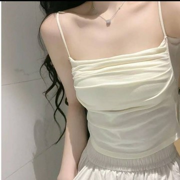 爆款直降價 吊帶背心 短版背心 無袖背心 女裝 夏季辣妹性感小吊帶背心女帶胸墊固定杯少女外穿內搭性感打底上衣