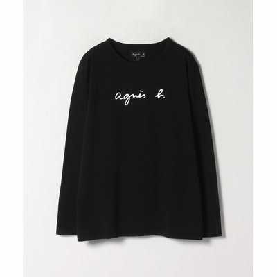 Agnes B Femme アニエスベー ファム S137 Ts ロゴtシャツ レディース ブラック 通販 Lineポイント最大get Lineショッピング