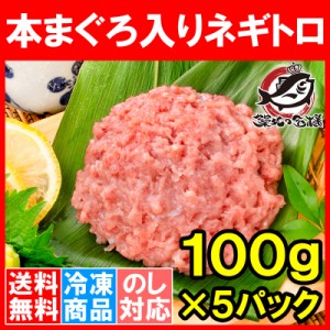 送料無料 ネギトロ ねぎとろ 本マグロ入り王様のネギトロ 100g×5パック 合計 500g 原料に本マグロを30%配合し、まぐろたたき風に仕上げ