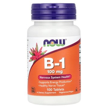 NOW Foods, B-1，100 毫克，100 片