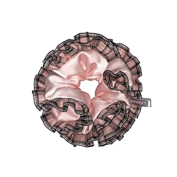 蜜桃絨蕾絲束髮圈 shushu