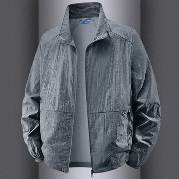 【夏季】105公斤大碼 防曬衣男款 透氣冰絲薄款防曬服 戶外登山釣魚速幹外套户外出游 薄款舒适
