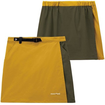 Mont-Bell 休閒短褲/登山短裙/快乾排汗褲裙 女款 Stretch OD 1105583 HG/KG 黃金/卡綠