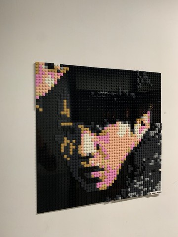 訂製專屬人物樂高化積木畫40x40cm