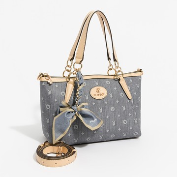 PLAYBOY - 手提包附長背帶  Misty Blue Whisper系列 - 藍色/561-0203-50-6