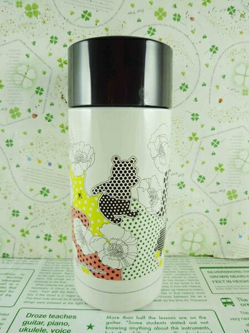 【震撼精品百貨】Winnie the Pooh 小熊維尼~保溫瓶-花*24030