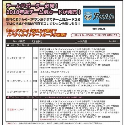 本日超得 18 Jリーグ カード チームエディション メモラビリア 川崎フロンターレ Box 送料無料 8月25日発売 わけあり並の激安価格 R4urealtygroup Com