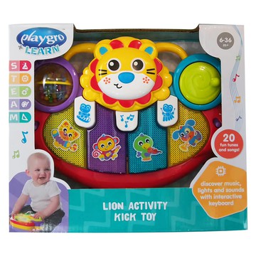 playgro 培高 手推車活力獅小鋼琴 20首趣味音樂  1盒  24 x 28 x 7.5cm