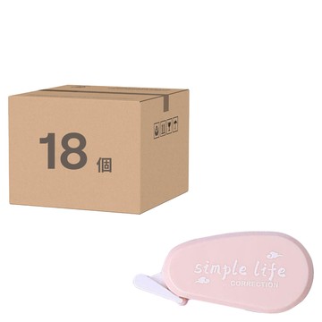 DADA 繽紛修正帶組 Set  good luck字樣  尺寸: 67mm x 31mm  五色入  顏色隨機  18個