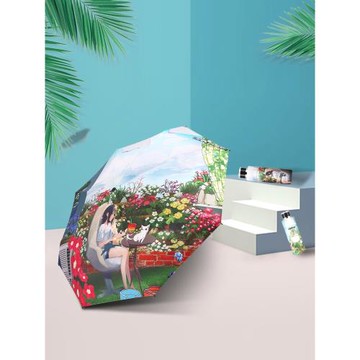 太陽傘超輕迷你折疊防曬防紫外線女晴雨兩用小巧便攜遮陽五折雨傘
