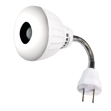 明沛 LED紅外線感應燈  移動感應式LED燈泡  110V  5W  2個