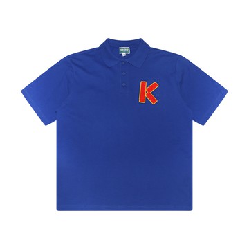 Kenzo - Blue Cotton Logo Polo Shirt