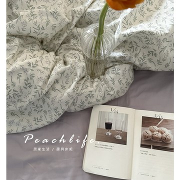 ♡peachlife.♡ 100%純棉 碎花床包組 紫色碎花 小花床包 碎花床包 純棉床包 清新風格 森林系 花花草草