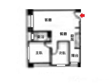 樂滿帝高樓層2房車位～三面採光.衛浴開窗｜桃園市桃園區大興路