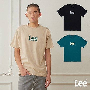 Lee LOGO寬鬆短T 男 綠色 卡其 黑色 LB502018