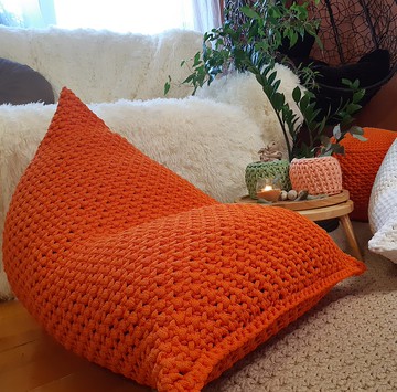 豆袋凳腳凳鉤針成人豆袋椅