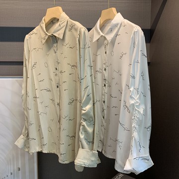 巨柔軟 襯衫女長袖春季新款W-16舒適氣質復古打底襯衣潮