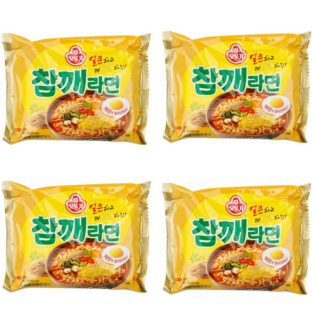 ごまラーメン 115gx4個 　韓国食品 輸入食品 韓国食材 韓国料理 韓国お土産 韓国ラーメン 非常食 防災用 防災グッズ 乾麺 インスタントラーメン 辛いラーメン 