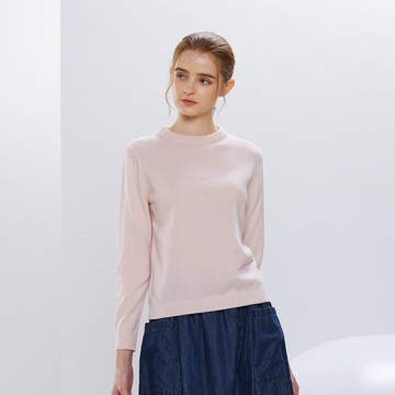 喀什米爾半高領free長袖羊絨衫(5色)