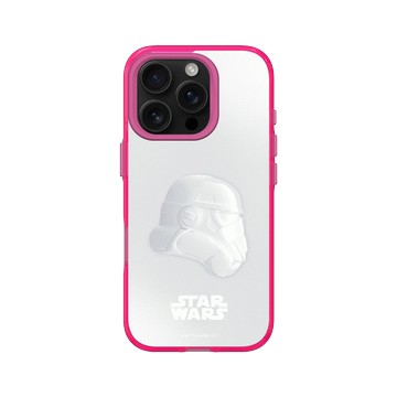 iPhone 16 Pro Clear 粉漾桃 - 迪士尼-星際大戰 Star Wars - 風暴兵-全白設計