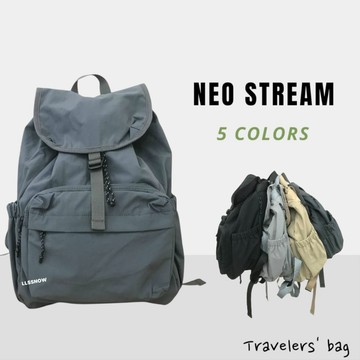 (現貨)NEO STREAM 韓系 尼龍後背包 慵懶風 全尼龍後背包大容量 尼龍後背包 正韓後背包 女生後背包 現