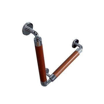 【海夫健康生活館】台灣陶然 簡約歐風 無障礙L型安全扶手 沙比利木原色 (CF-102-1)