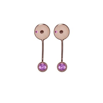 J'aime Moi Fine Jewelry 粉紅藍寶耳後扣