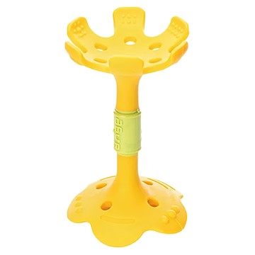 Ange 嘴唇訓練固齒器 可愛小花ST 柔軟TPR材質 多重紋理  黃色  1個