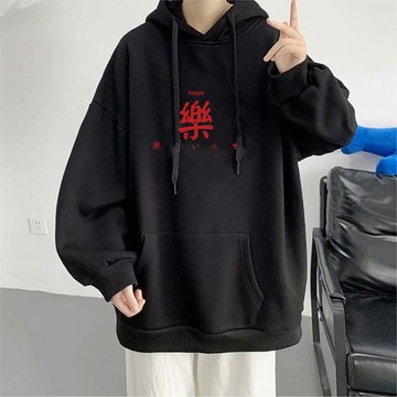 臺灣出貨 中性穿搭 套頭長袖帽T 印花設計 秋冬款加絨帽T M至8XL多尺碼 日常休閒穿搭 圖案上衣推薦連帽上衣 XRQ