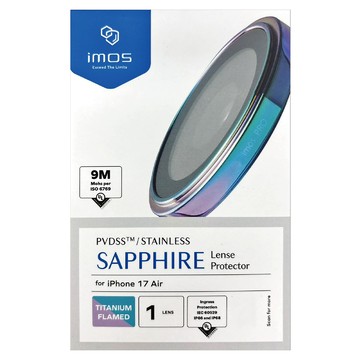 imos 藍寶石鏡頭保護鏡 不鏽鋼材質 燒鈦色  1個  iPhone Air