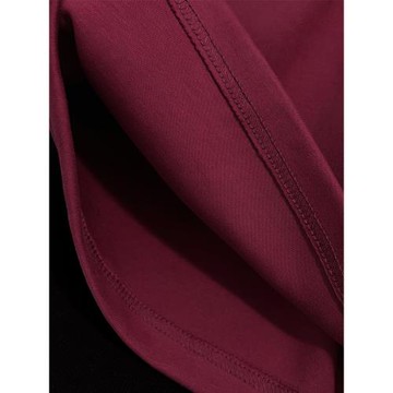 WASSUP運動重磅五分褲純色褲子男女美式街頭酒紅色潮流感夏季短褲