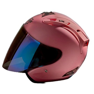 WRF 沃狼 A6 素色 北歐粉 R帽 內襯全可拆 透氣 抗UV40+ 快速插扣 安全帽  半罩